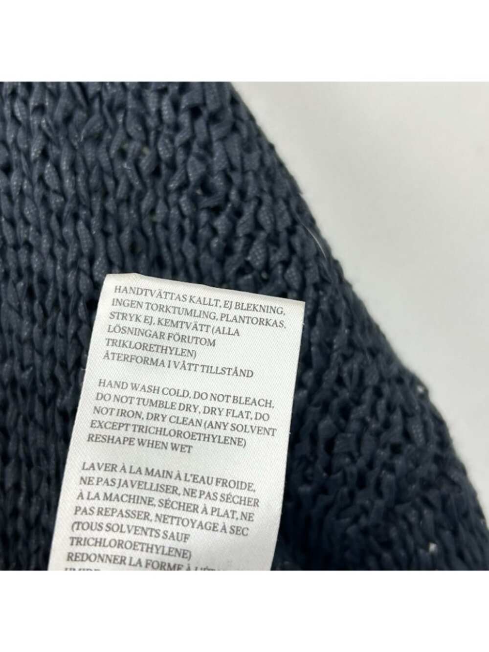 Rodebjer Knotted Open-Knit Sweater Womens XS V-neck Side-Tie Detail Long Sleeve - Picture 8 of 16